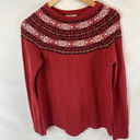 Croft & Barrow  Patterned Neck Sweater Size Medium Photo 0