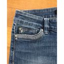 White House | Black Market  blue boot leg Rhinestone jeans size 2s Photo 7