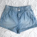 American Eagle Pleated Denim Shorts  Photo 0