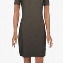 Theory  Dress Ash (Grey) Gather Tee Scoop Neck Short Sleeve Midi Dress, Sz P (XS) Photo 0