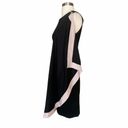 Ted Baker  London Sheath Black Dress with Cape Pink Trim Sleeveless (2) Small EUC Photo 5