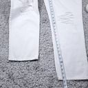 Good American  Good 90s Duster Natural Fray White Jeans High Rise Size 14 32 Photo 8