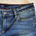 Cello Stone Wash Dark Blue Skinny Jean Womens 5 / 28 Low Rise Whiskering Photo 3