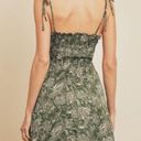 Dress Forum  Paisley Tie Shoulder Mini Dress in Green Photo 7