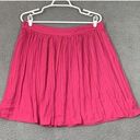 Rachel Zoe  Women's Pink Pleated Midi Skirt Elastic Waist Lined Size Large Photo 0