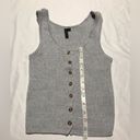 The Moon  & Madison Women’s Gray Ribbed Cropped Tank Top Size M Photo 3