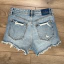 Abercrombie & Fitch  High Rise Mom Distressed Blue Jean Shorts Size 27 Photo 2