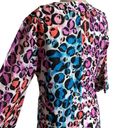 Trina Turk  rainbow animal print silk blend tunic mini dress size 0 Photo 5