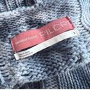 Pilcro  Anthropologie Black Dyed Cable Knit V Neck Sweater Cotton Size Small Photo 4