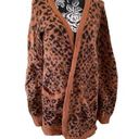 Maurice's  Leopard Print Cardigan Casual Career Workwear Winter Photo 0