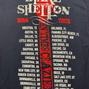 Tultex Blake Shelton 2014 Ten times crazier tour crew neck t-shirt size large navy blue Photo 8