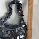 Small Dressy Sequin and fabric handbag Photo 4