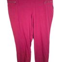 Dress Barn  Womens Plus Size 26W Pants Maroon Red Pull On Stretch Career Wear 839 Photo 7