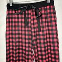 Simply Southern  Pajama Pants Red Black Check Lounge Ruffle Hem Sz M (28x29) Photo 1