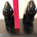 BP . Leather lacquered black women's stiletto heels Photo 4