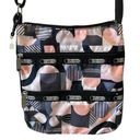 LeSportsac  black/ pink/ gray nylon crossbody Photo 0