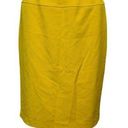 Tahari  Skirt Womens 6 Bright Yellow Pencil Skirt Casual Business Office Preppy Photo 0