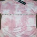 NWT Stylewise M/L Oversized Pink Tie Dye T Shirt & Shorts Outfit Photo 2