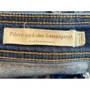 Pilcro  High Rise Medium Wash Tapered Waist Distressed Cropped Jeans Size 29 Photo 4