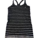 New Balance  workout striped tank top with built in shelf bra size large Photo 0