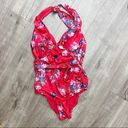 Modcloth  The Reese One-Piece Swimsuit Red Floral Size Small Photo 1