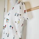 Style & Co  White Short Sleeve Shirt Skaters Whimsy Tees Size Small Photo 4