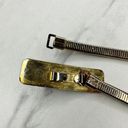 The Bar Vintage Gold Tone Buckle Coil Stretch Cinch Belt Size Small S Photo 3