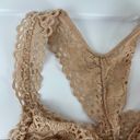 Aerie  Tan Nude Lace Racerback Bralette Bra Photo 3