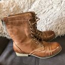 Charlotte Russe Brown Booties with Laces Size 7 Photo 0