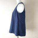 Tommy Bahama  Blue Solid Sleeveless Blouse Photo 1