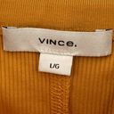 Vince NEW  Ribbed Tank Top in Papaya Yellow Photo 3