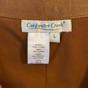 Coldwater Creek  brown leather vest Photo 2