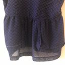 Tommy Hilfiger Tommy Girl Navy Indigo Peplum Tank Pattern Medium Photo 2