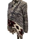 Arizona Jeans  Fringe Cardigan Sweater Boho Bohemian Aztec Hippie Photo 4