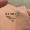 Athleta Women's Size Medium Conscious Crop Bra A-C Bright Peach Photo 2