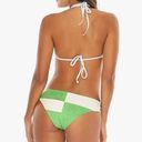 Relleciga NWT  Women's Suede Strappy Triangle Bikini Set Sz Med Photo 1