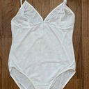 American Apparel Lingerie by  mesh striped white body suit Photo 0