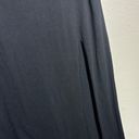 American Eagle black high rise cotton slit maxi skirt Photo 2