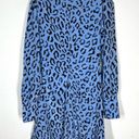 ALC Frank A.L.C. Sz 6 Marcella Leopard Print Silk Dress Long Sleeve Photo 6