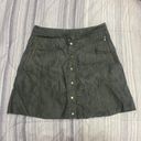 Altar'd State  Green Faux Leather mini skirt Photo 0