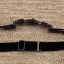 BCBGMAXAZRIA  Black Gemmed Elastic Belt Photo 6