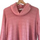 J.Jill  Womens Heather Waffle Knit Cowl Neck Ruched Top Photo 4