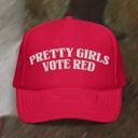 Pretty Girls Vote Red Trucker Hat Photo 0