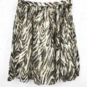 Talbots  Tiger Print Cotton Pleated Skirt Size 10P Photo 0