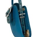 Brighton  Cell Phone Holder Blue Croc‎ Pebble Leather with 2 straps Photo 7