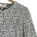 Talbots  Silver Lace Cardigan Blazer Special Occasion Dress Jacket, Size 6 Photo 3