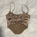 Urban Outfitters UO Nude/Gold Corset Top Photo 3