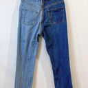 Revice Denim Revice Yin Yang Two Tone Crop Colorblock Zipper High Rise Straight Jeans Size 30 Photo 5