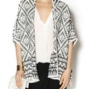 Joie  Tosca Aztec Black and White Open Cardigan M/L Photo 0