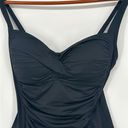 La Blanca  Island Goddess Rouched Front Bandeau One-Piece Swimsuit Women Size 10 Photo 2